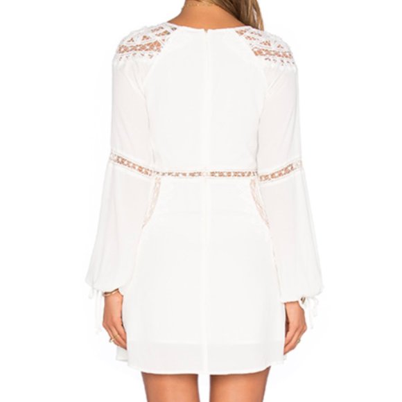 For Love & Lemons x Revolve White Boho Spring Dress - Picture 3 of 7